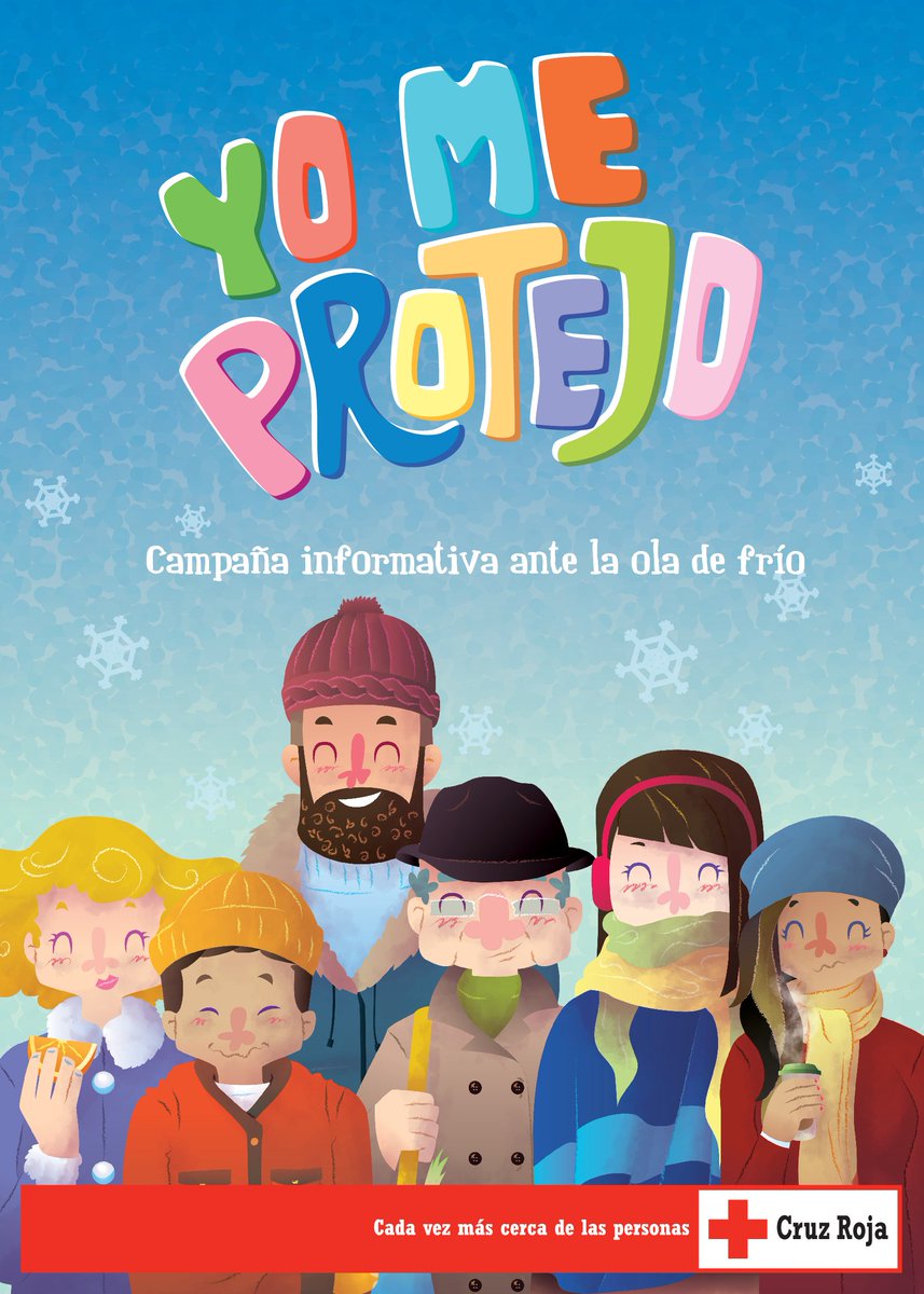Cruz Roja lanza  la campaña #yomeprotejo, con algunas recomendaciones para afrontar la bajada de  temperaturas, propia de esta época del año.