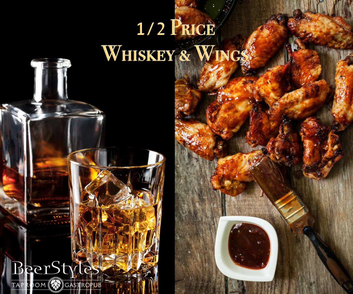 SALT_WDM's tweet photo. Your hump day slump will disappear with 1/2 price Whiskey &amp; Wings on Wednesdays! #whiskey #wingnight https://t.co/xaS1zvNNlg