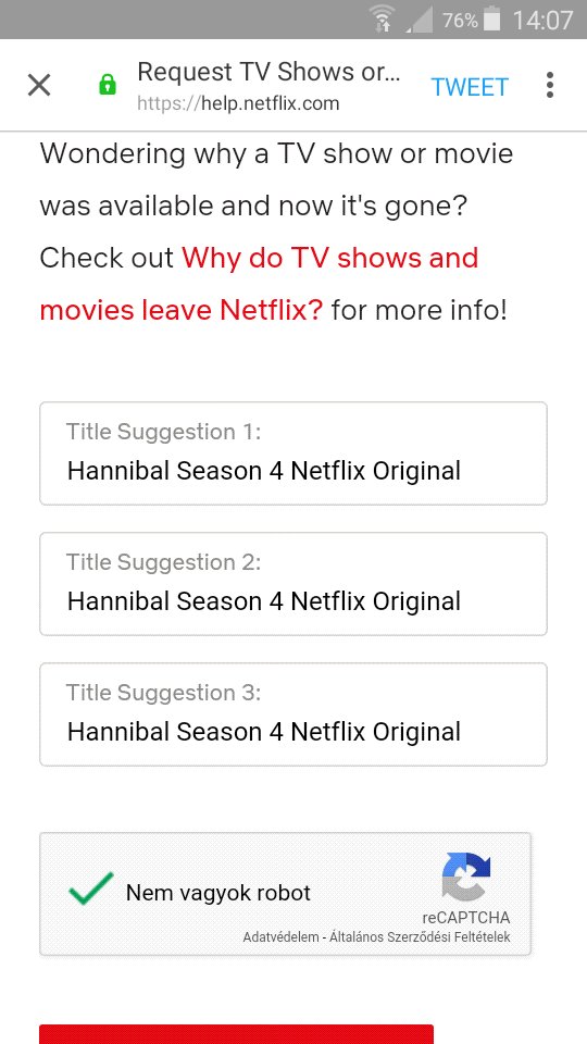 moncsiv83's tweet photo. Happy #NetflixWednesday!
#SaveHannibal https://t.co/eYQWekZ5yU