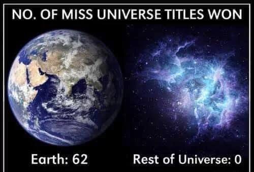 9GAG on Twitter: "Humans: *create Miss Universe but only humans are  competing* Aliens:… "