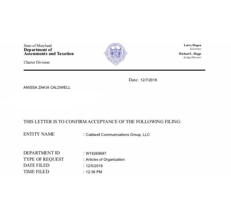 CaldwellCommPR's tweet photo. #ItsACelebration: On Friday, December 5th, Caldwell Communications Group became a legal and official business 🤩🎉🍾 

This is a milestone for us and we’re excited about going into the new year more established #ShesOfficial #PublicRelations #YoungPeopleInPR #WomenInPR #CCGPR https://t.co/G57Qj83P4O