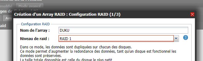 Saltitou's tweet image. Donc le nom de l'array par défaut du RAID dans la #FreeboxDelta #freebox c'est "DUKU"... ils ont de l'humour chez Free dit donc 🤣🤣🤣🤣🤣 @angelique75008  @Xavier75 @Freebox EasterEgg?