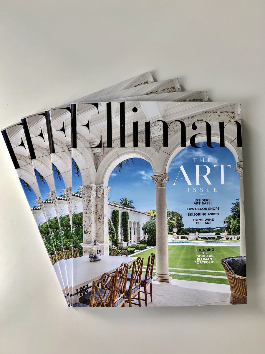 CorinnePulitzer's tweet image. Just released! The new #EllimanMagazine, “The Art Issue”. I’ve got one reserved for you! Get started with the cover story on #LaFollia the only estate on Palm Beach island to span from ocean to lake here @DouglasElliman  elliman.com/insider/2018/1…