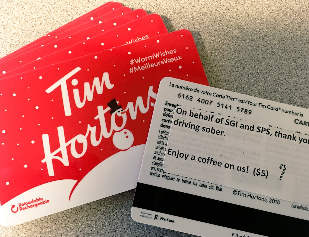 SPSTraffic's tweet photo. In the spirit of the Holidays, our officers handed out a bunch of these at last night’s sobriety checkpoint to thank drivers for being part of the solution and keeping others safe.  #SPScheckstop #SKcheckstop #dontwrecktheholidays https://t.co/Ow110QuqZC