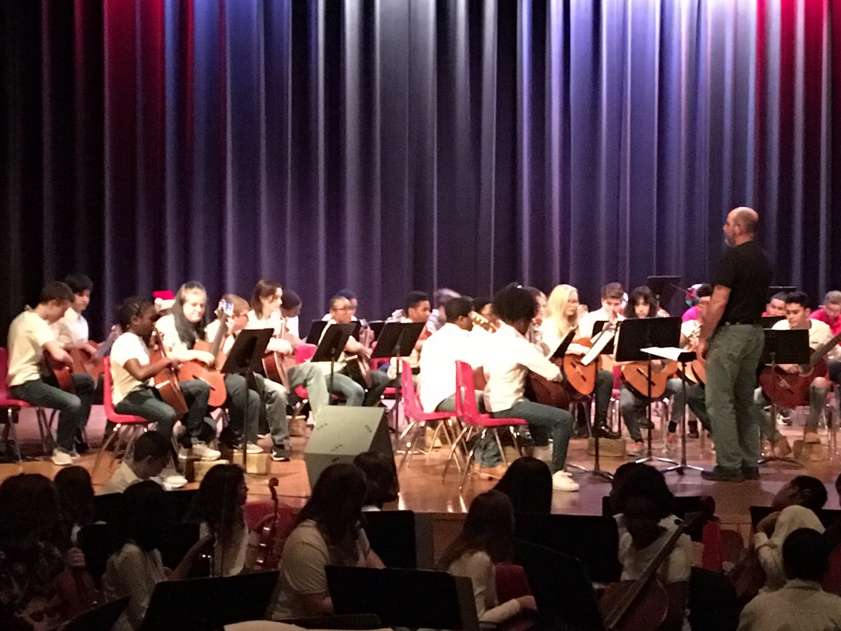 JTruebloodCCPS's tweet photo. Winter assembly showcasing the talented performing arts department. What a treat for the students! https://t.co/pO2fEQPxlG