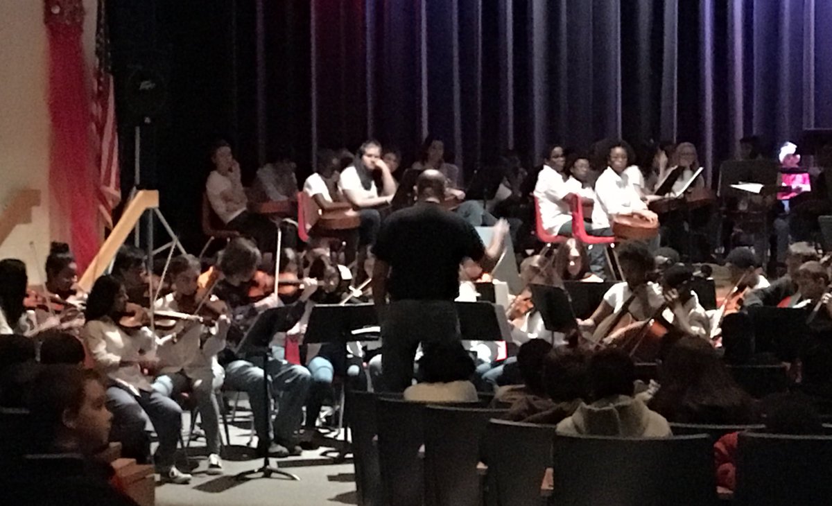 JTruebloodCCPS's tweet photo. Winter assembly showcasing the talented performing arts department. What a treat for the students! https://t.co/pO2fEQPxlG