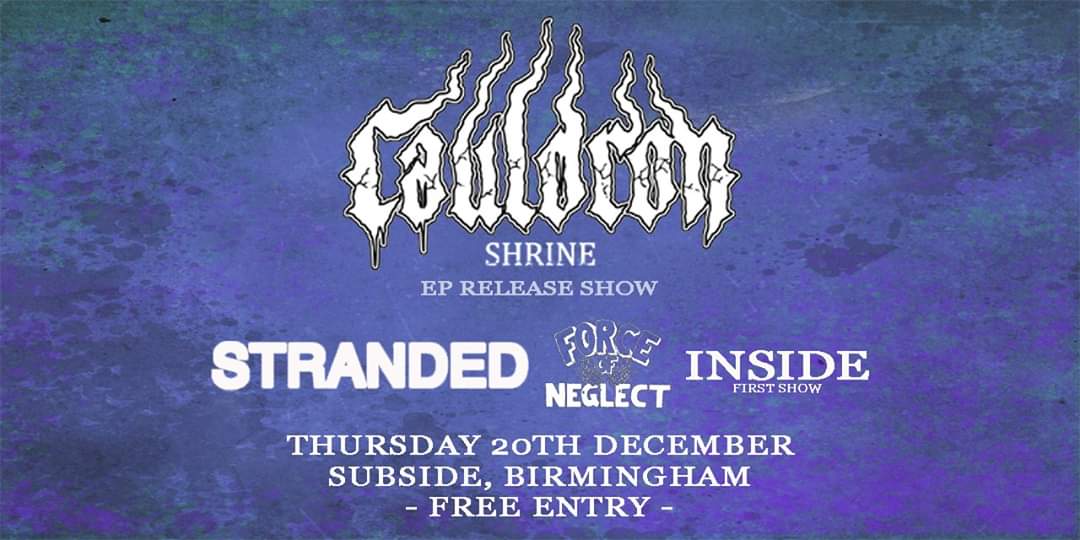 strandedhc's tweet image. This is tomorrow. Come on out for last hometown show supporting our best friends on their release show. Force of Neglect playing as well, and Inside's first show.