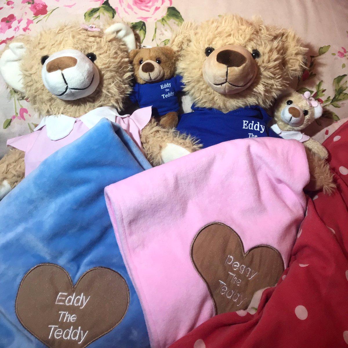 Looook who just arrived 😍

Peggy’s, Eddy &amp; Peggy keyring’s and Eddy and Peggy snuggly blankets coming soon ❤️

One big happy family 🎄🥰