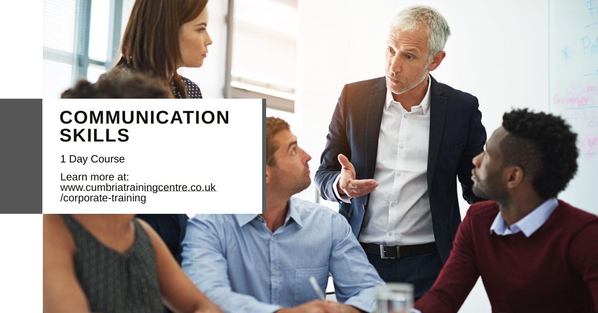 Cumbria_TC's tweet photo. Corporate Training - Communication Skills

Would you like to improve your communication skills and develop more effective methods of communication for the workplace? 

For more information and to book online visit:
https://t.co/2ZLnA5iuJ5 https://t.co/sYxjsCeOSu