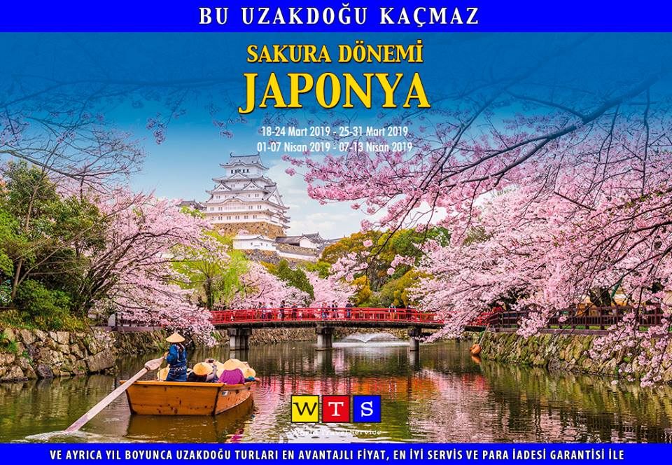 wtsnews's tweet photo. BU UZAKDOĞU KAÇMAZ

Sakura Dönemi #Japonya 

18-24 Mart 2019 // 25-31 Mart 2019
01-07 Nisan 2019 // 07-13 Nisan 2019 tarihleri arasında sizleri bekliyor…

➤ https://t.co/6HePNfDrEf

#WTS #WorldTravelService #Çarşamba #Japonya #SAKURA https://t.co/PX2NeWF5rH