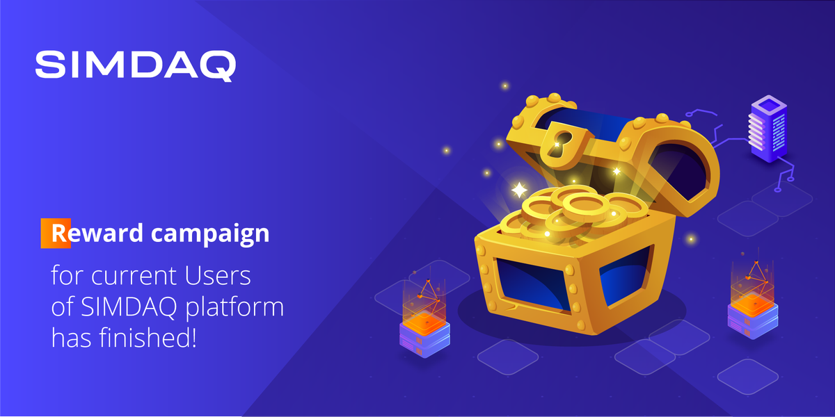 simdaq_official's tweet photo. 🔥#reward campaign for current Users of #SIMDAQ platform has finished!🔥
Thank you for your participation🙏your feedback is highly appreciated🌷
https://t.co/mhri7M29jX 
Every participant will receive SMQ #tokens to SIMDAQ Platform accounts. Results will be declared in 3 days! https://t.co/wGMY7y5VaV