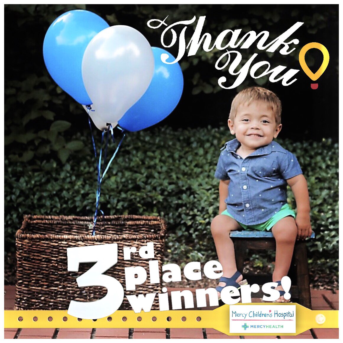 CMN_Kristi's tweet photo. We did it! @mercy_health Children's Hospital just won $15,000 from @CU4Kids in the #VoteForMiracles contest! Every single person that voted and helped us get to 3rd place is a total rockstar! Your support means the world to our community - THANK YOU! https://t.co/sv2eakGQjt