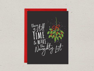celebrationnext's tweet photo. This 'There is still time to make the naughty list' card is the perfect card for a friend! Who would you buy this for? #CelebrationNextBoutique #ChristmasCard #ChristmasGifts https://t.co/L3KbFgeNSc