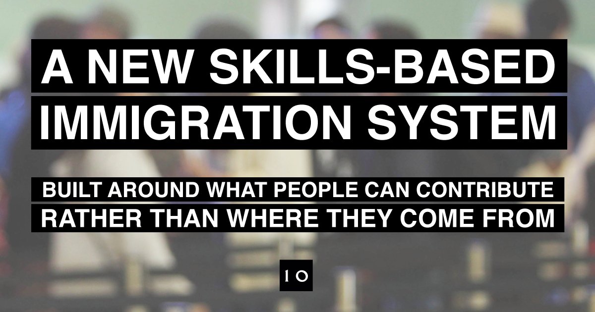 10DowningStreet's tweet photo. “We will introduce a skills-based immigration system where workers’ talent and expertise matter, not where they’re from. It will demonstrate the UK is open for business and be fair to working people here at home.” – PM @Theresa_May https://t.co/xN7wMEAU1o