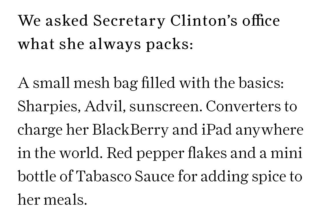 This 2012 Condé Nast article in which HRC talked about hot sauce in her bag—published 4 years before Beyoncé sang about hot sauce in hers—was not the only such article. Others appeared in 2008 and the fact that she had a WH hot sauce collection as First Lady was documented.
