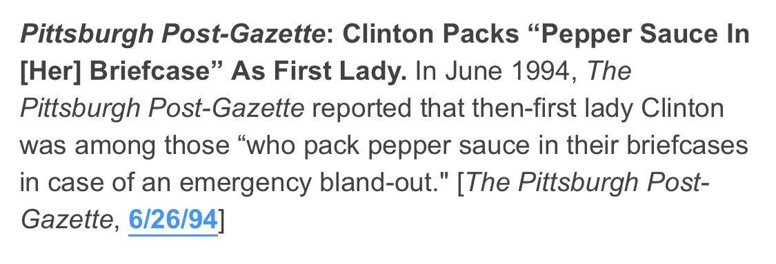 If Hillary Clinton’s claim that she keeps hot sauce in her bag was about wooing black voters who like Beyoncé, it had to part of a decades-long con started in 1992 (when she began carrying it), after which she groomed Beyoncé for stardom so she‘d someday sing about...hot sauce.