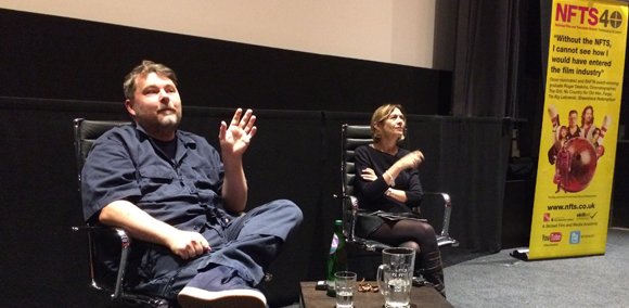 NFTSFilmTV's tweet photo. Today we're looking back at an exciting 2018 #NFTSMasterclass from writer, director & editor Ben Wheatley ahead of preview of dark, sharp & funny new film ‘Happy New Year, Colin Burstead’ @ColinBurstead - https://t.co/IZuaWkTpHf https://t.co/yXyR9B2mYH
