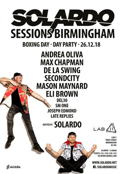 Mason Maynard (@masonmaynard) on Twitter photo Can't wait for @Solardo Sessions in Birmingham on Boxing day. Catch me there with <a href="/DJMaxChapman/">Max Chapman</a> <a href="/AndreaOliva1/">Andrea Oliva</a> <a href="/delaswing/">De la swing</a> <a href="/Secondcityuk/">Secondcity</a> <a href="/Elibrownbeats/">Eli Brown</a> Can't wait for @Solardo Sessions in Birmingham on Boxing day. Catch me there with <a href="/DJMaxChapman/">Max Chapman</a> <a href="/AndreaOliva1/">Andrea Oliva</a> <a href="/delaswing/">De la swing</a> <a href="/Secondcityuk/">Secondcity</a> <a href="/Elibrownbeats/">Eli Brown</a>