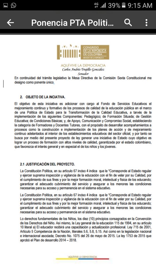 MartaISernaN's tweet photo. #PTAPoliticadeEstado #FormadoresyTutoresPTAmerecencontinuidad  Total apoyo a senadores @noragarciab y @catrujillog quienes proponen que el Programa Todos a Aprender sea Política de Estado y validan la labor de formadores y tutores. @Mineducacion @PTA_Colombia @VictoriaBxE https://t.co/Xg5Cm5ltYZ