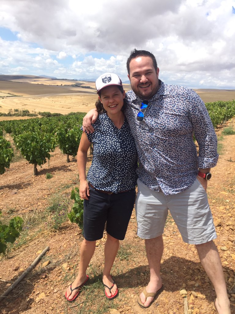 Great to be here in #Botrivier tasting with the queen of #Grenache <a href="/momentowines/">Marelise Niemann</a>