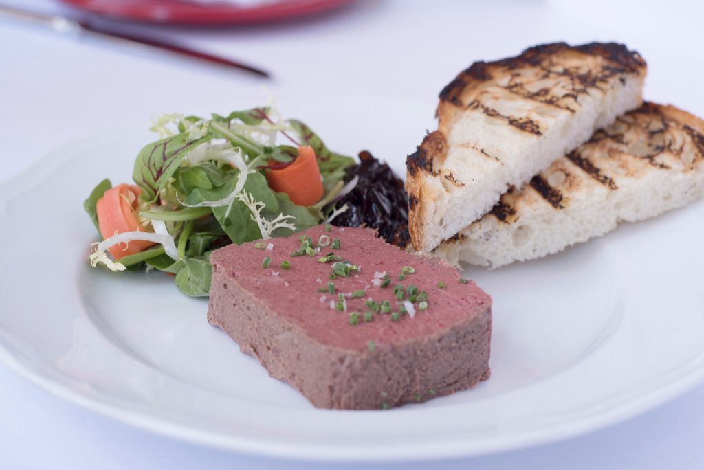 what <a href="/theredcat/">theredcat</a> staple do you have to have before we close? 🍴chicken liver &amp; foie gras terrine with brandied prunes