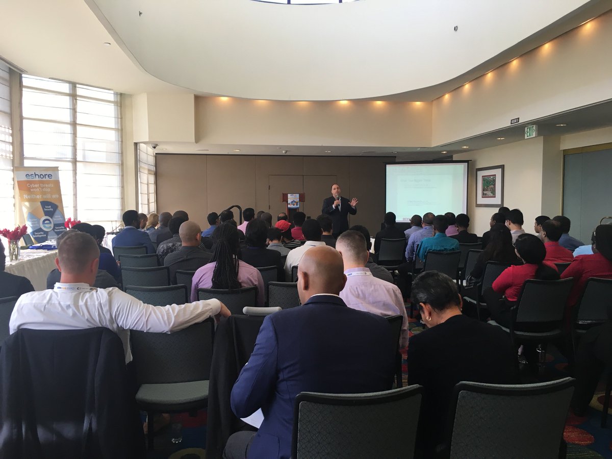 eShoreLtd's tweet photo. The eShore team are back from the @armour_expo event in Trinidad! 

Attendees heard from International speakers, met with top Technology vendors and had the opportunity to experience hands on test drives! What a great day!

#ArmourExpo #CyberSecurity #Conference #Training https://t.co/7K2uZFfPhR