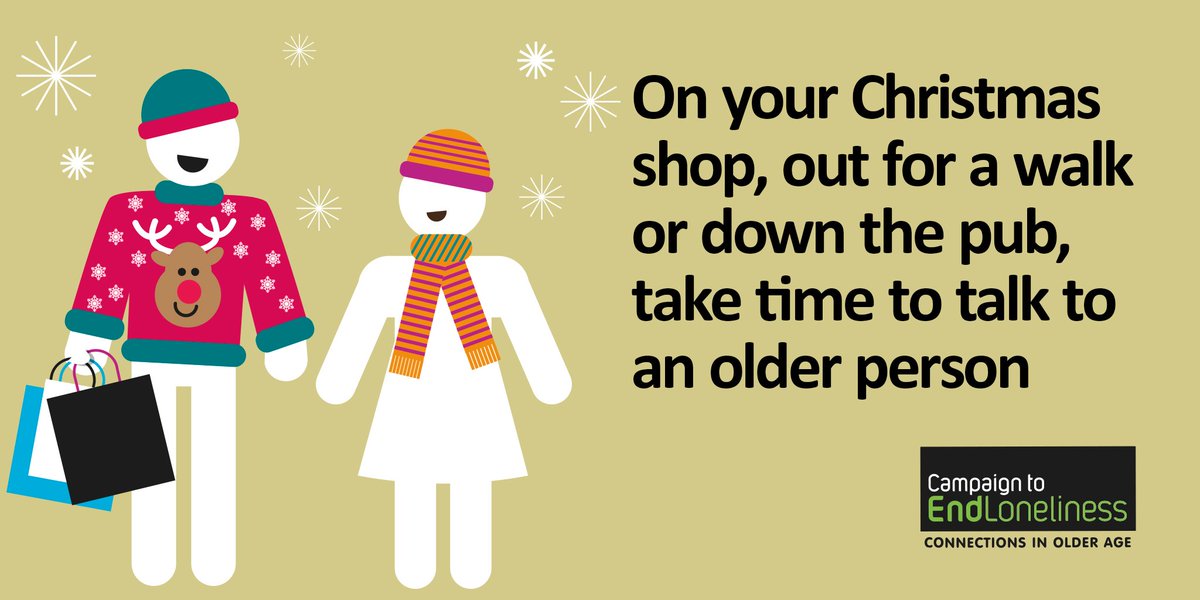 EndLonelinessUK's tweet image. Small moments of connection, like saying 'hello', are proven to make a big difference to people who are #lonely.  Christmas is a great excuse to start a chat. It could be someone down your street who you see everyday. You can help #EndLoneliness this #Christmas