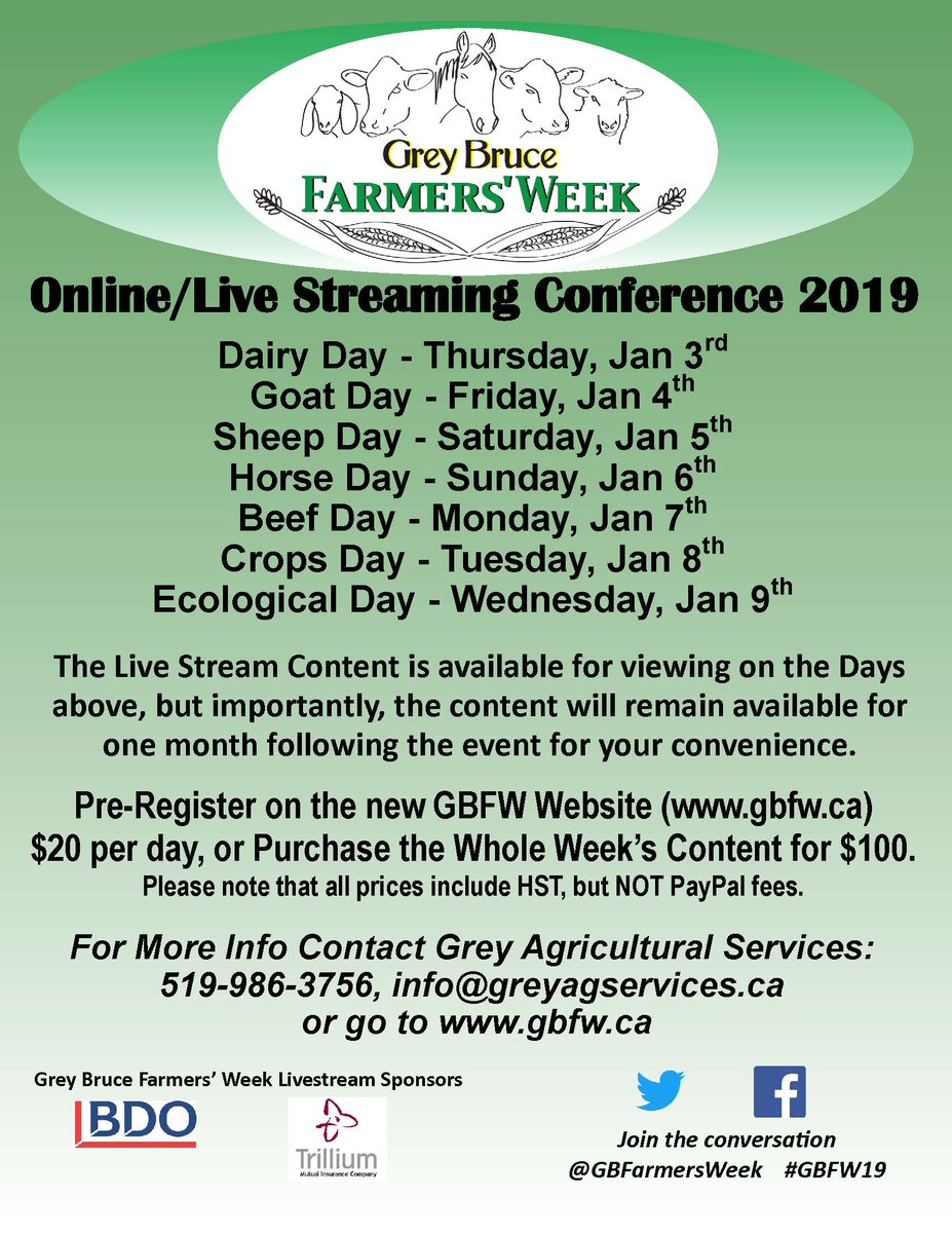 Did you know that #GBFW19 is being #livestreamed? Not everyone does! #SpreadTheWord #ontag #ag #conference