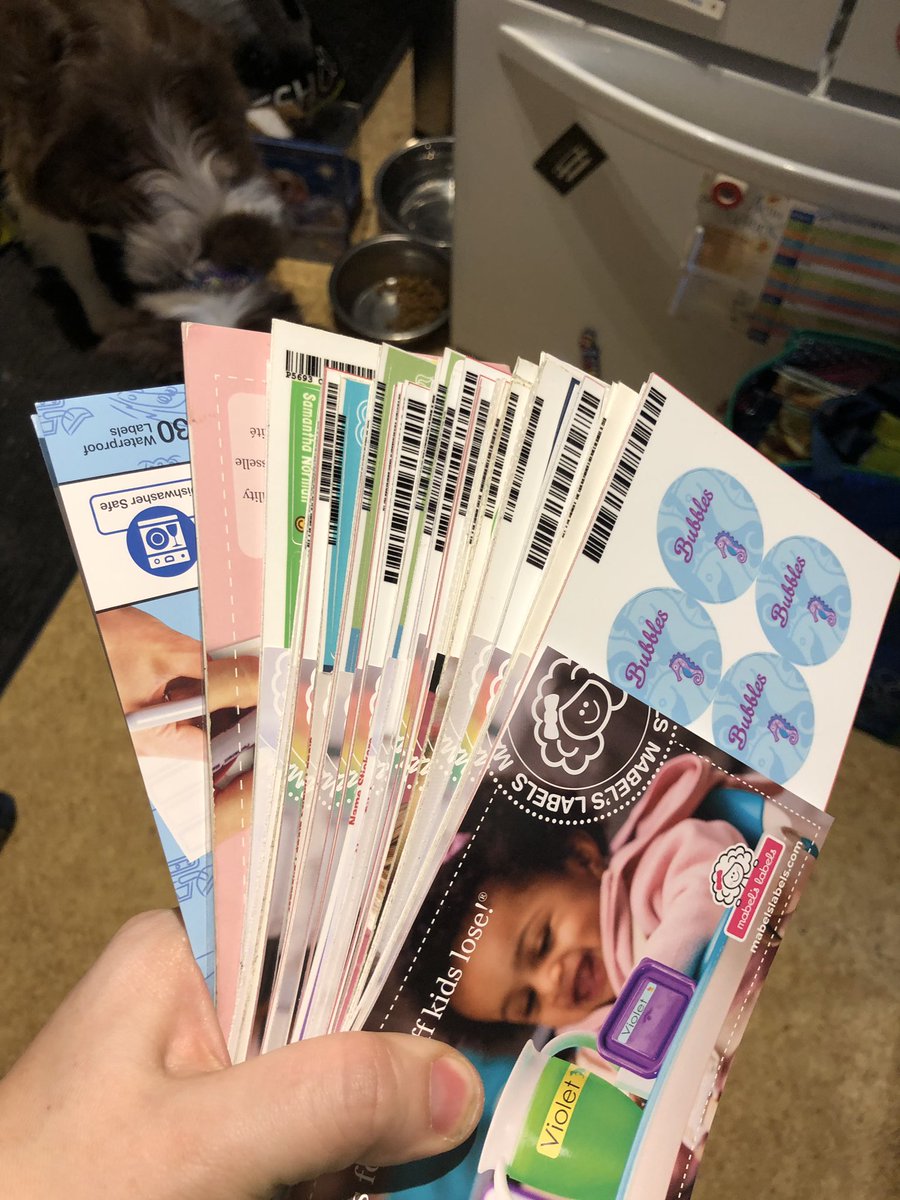 mommaofthree67's tweet photo. I love being labeled!! @mabelhood labels of course!! Should last a few months now! #neverloseanything #labeleverything #nothingleavwswithoutalabel #mabelslabels #buzzmama https://t.co/XMW5stLbZ6