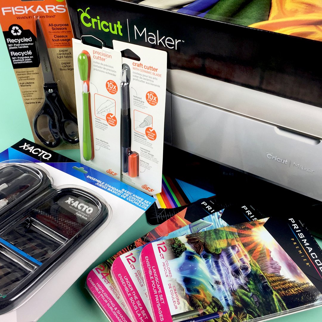 Blick_Art's tweet photo. Today's #12DaysofBlick prize is a paper artist's dream! ✨🎨🎁 The daily entry period runs from 12:00 AM CST – 11:59 PM CST. https://t.co/S6sHKnzu4O #12daysofblick #fiskars #sliceinc #xacto #prismacolor #paperart #paperartist #cricut #alvindrafting #papercraft #scrapbooking #art https://t.co/P3WQJHSQcZ