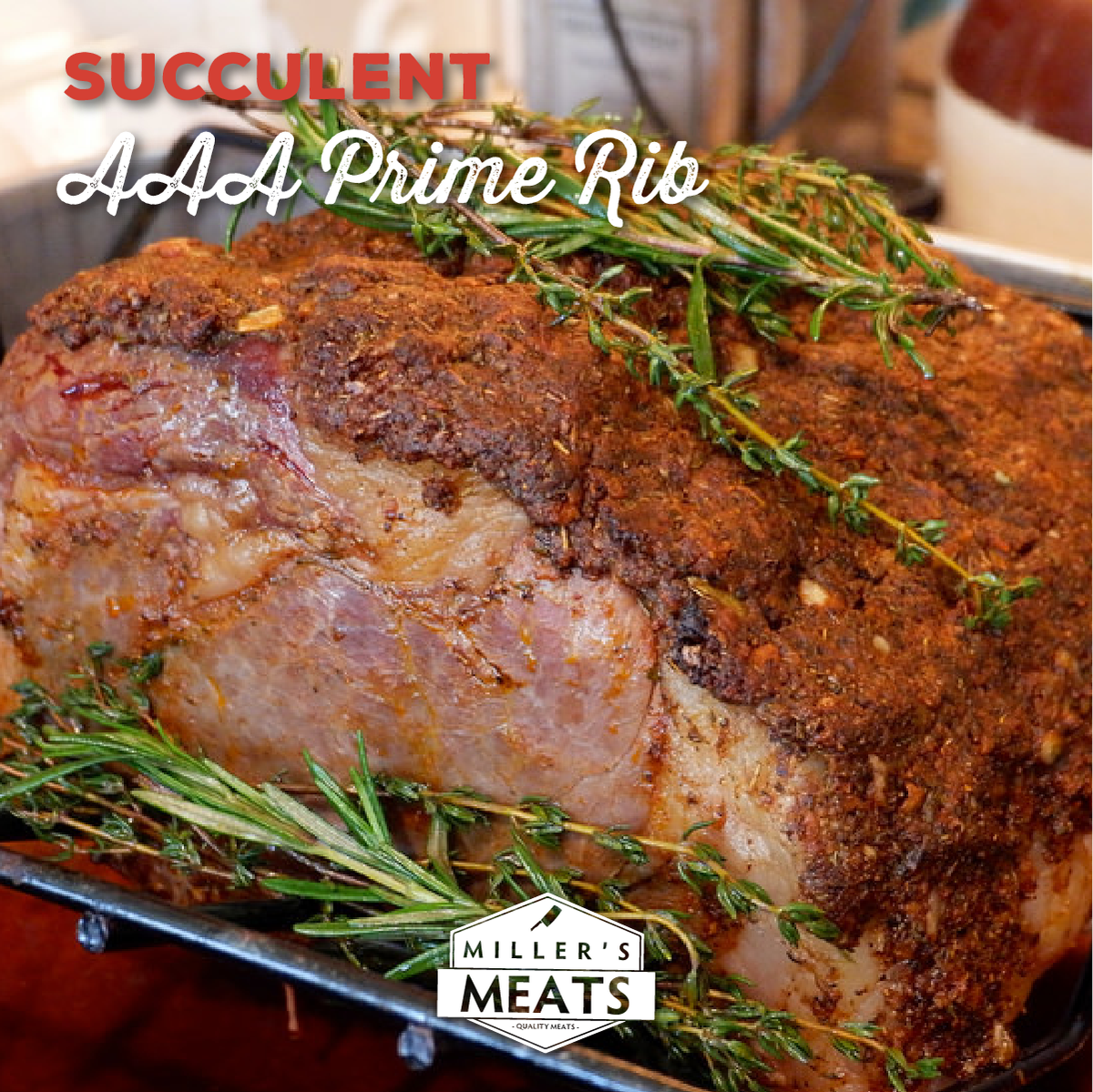 millersmeat's tweet photo. Succulent AAA prime rib bone in can be brought in on request at only $11.99/lb. Perfect for Christmas &amp; New Years! 🎉 #PrimeRib #AAAPrimeRib #MillersMeat #Bolton https://t.co/J2rTUHeLRN