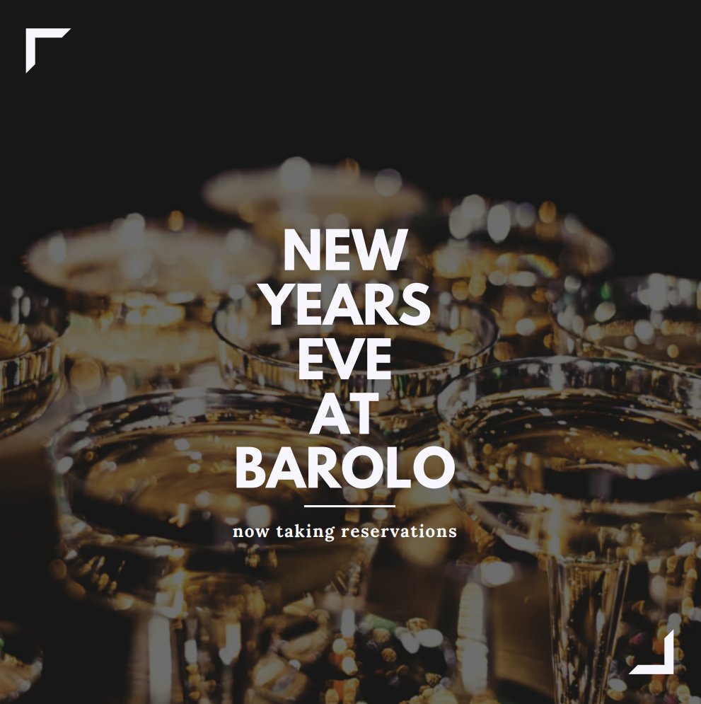 CIN CIN, 2019 🎉🥂New Year’s Eve with us - five courses + optional wine pairing from our award-winning program. Menu details coming soon. Reserve your evening with us at bit.ly/BaroloRSVP or call 303.393.1040.