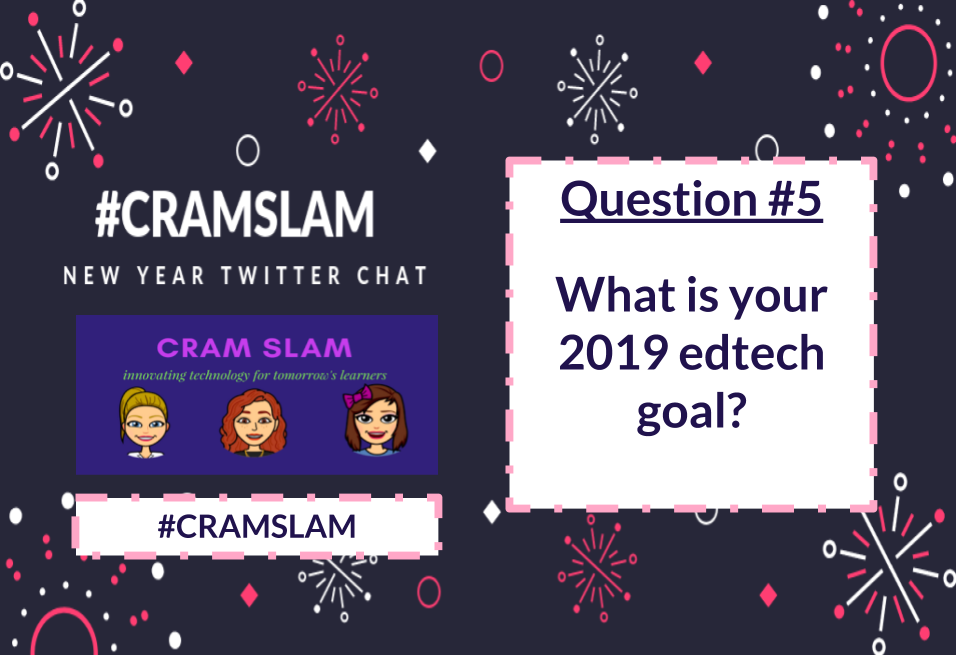 cram_slam's tweet photo. Q5: What is your 2019 edtech goal? #CramSlamChat https://t.co/seGKDU2yIn