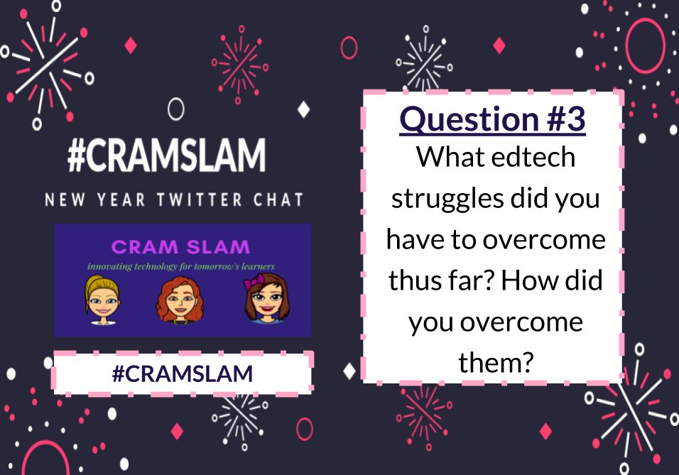 cram_slam's tweet photo. Q3: What edtech struggles did you have to overcome thus far? How did you overcome them? #CramSlamChat https://t.co/rcdC1I83XX