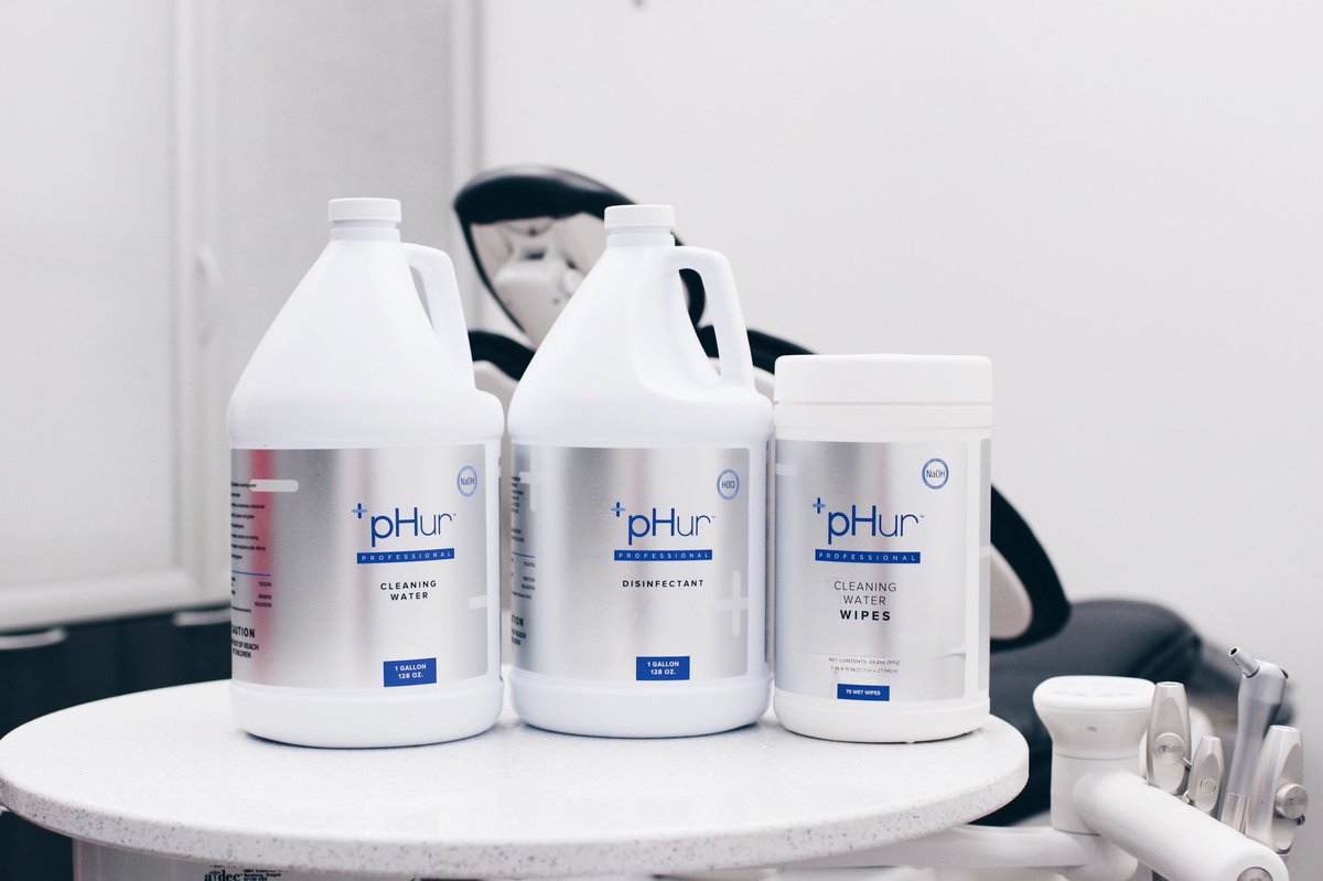 pHurWater's tweet photo. Reminder that our solutions also come in gallon sizes! Here is a shot from a cleaning and disinfecting session from @EricBrownDDS #livephur #phurify #DoMore https://t.co/UzshEd6wKV