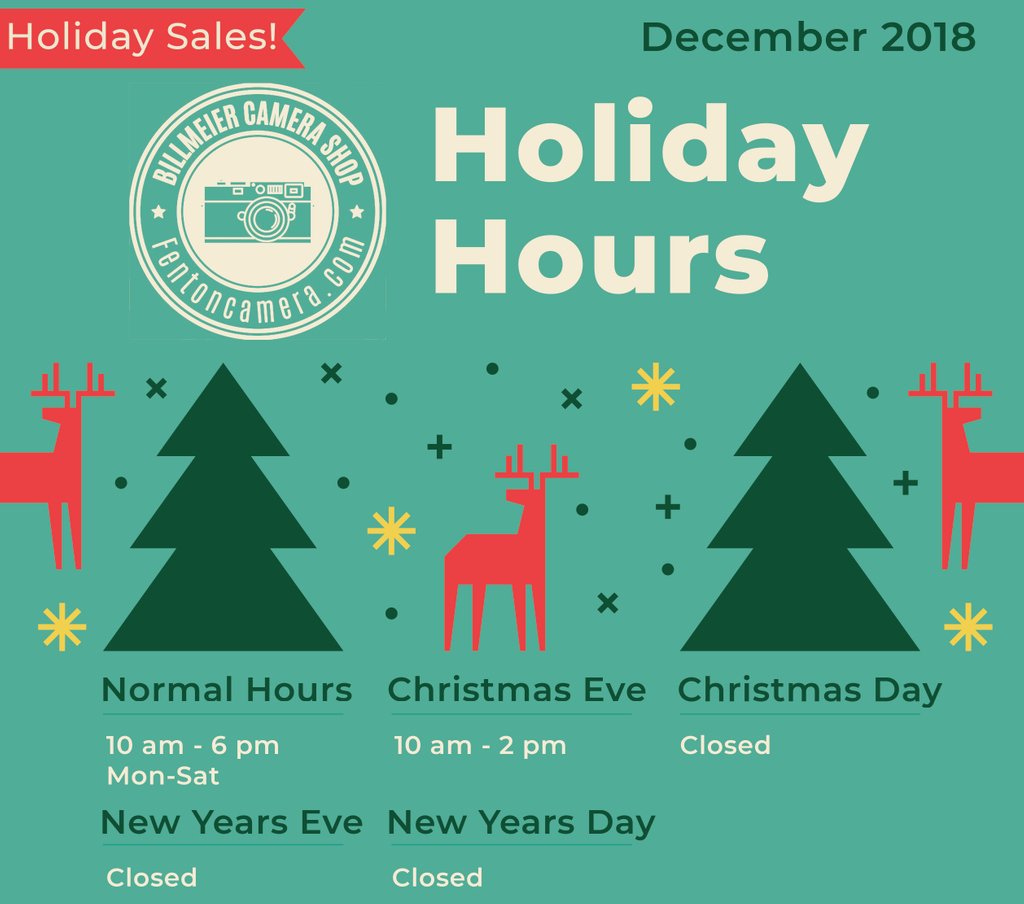 BillmeierCamera's tweet photo. Get that last minute purchase in before Christmas!
#billmeiercamera #fentonmi #puremichigan #michiganphotography https://t.co/vglsd24QTe