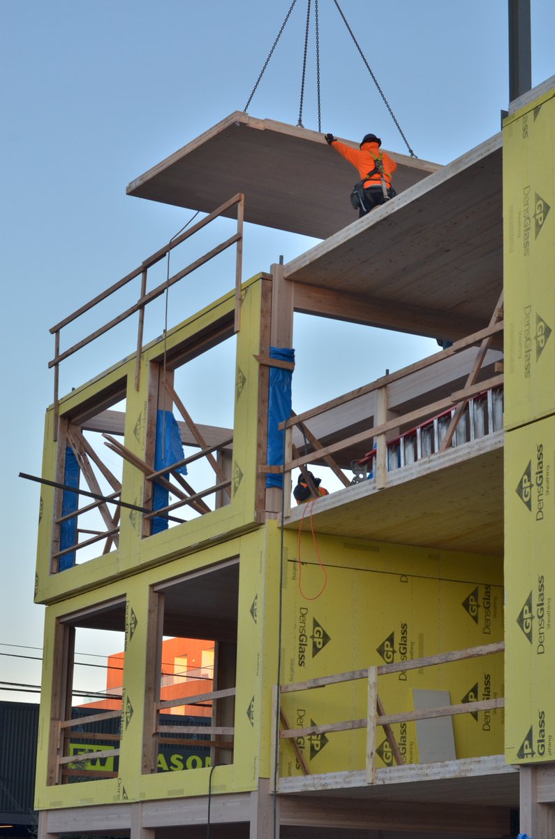 BuildTallSafe's tweet photo. #Masstimber buildings offer design options and precise building envelopes that significantly reduce energy consumption. Its low energy demand, versatile applications, and construction efficiency demonstrates mass timber’s sustainability. https://t.co/iKk6rbhP7h