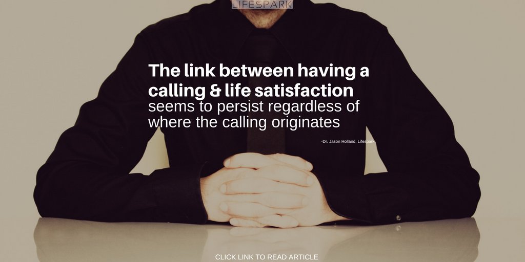 Your life calling may originate from a voice inside, a dream, or a higher power. But no matter where it comes from, purpose boosts life satisfaction. READ buff.ly/2Ft6BR9

#life #calling #self #purpose #process #meaning #passion #sense #career #path #job #future #hope