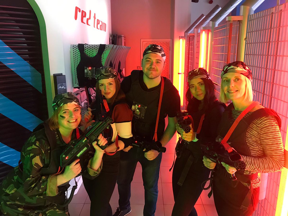 agility_agency's tweet image. Our #Christmas Party! Marines (green) 🆚 AK47s (Red)! The AK47s put up a good fight (sort of) 😭 but alas the Marines triumphed and were declared the WINNERS 🏆🏆🏆 👊 @LaserPlanetWat #competitivefun
