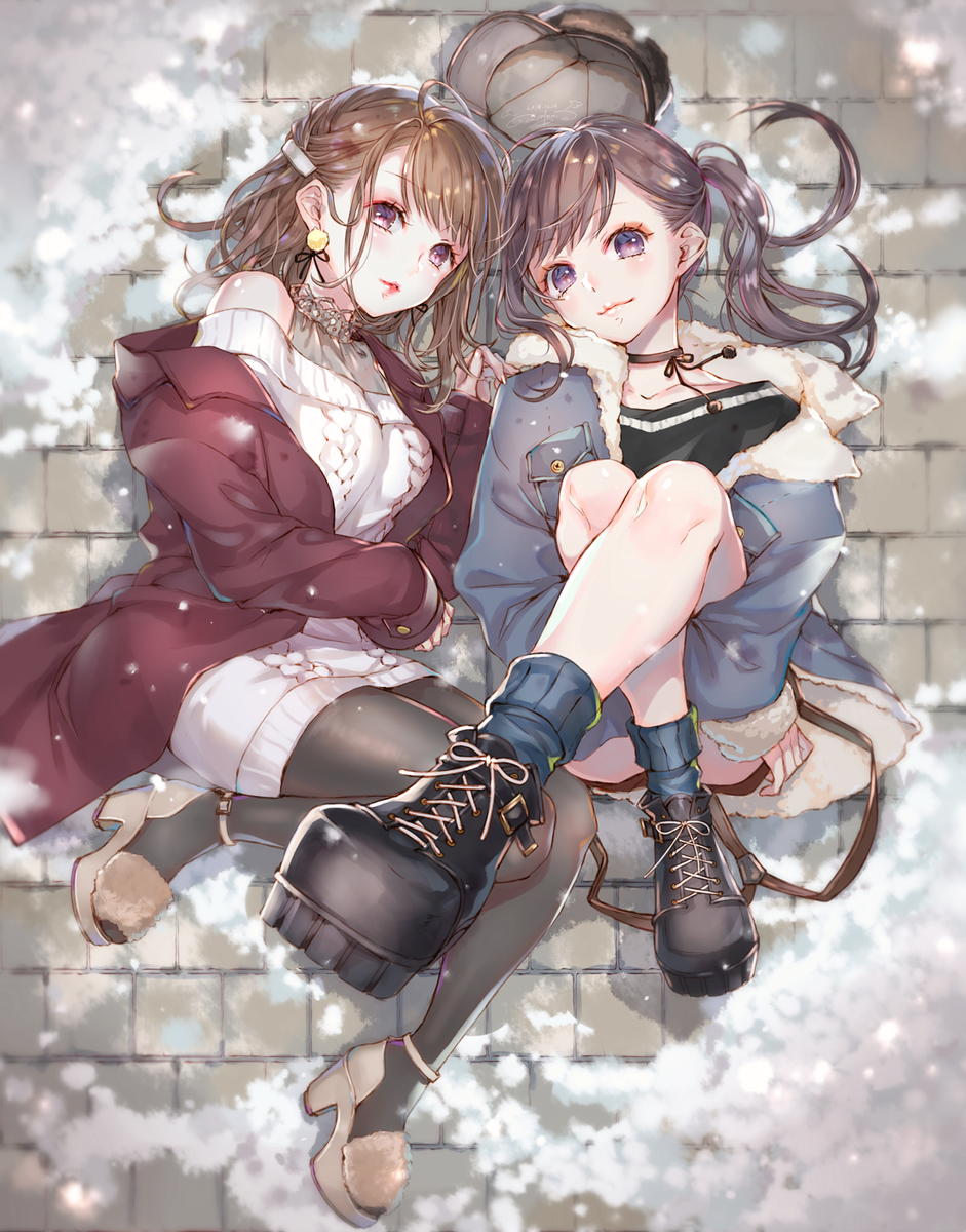 「winter 」|青十紅🐾池袋イラスト展4/20まで📘📕のイラスト