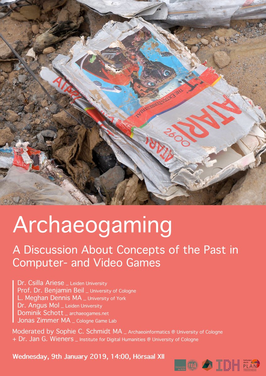 Very excited for this event on 9th January! With @GingeryGamer, <a href="/R3nDom/">Dom Schott</a>, <a href="/theshoresoftime/">theshoresoftime</a>, @CsillaAriese, Prof. Benjamin Beil &amp; Jonas Zimmer, hosted by <a href="/idhrenil/">SCSchmidt</a> and @docfnord for their class on #archaeogaming &amp; concepts of the past in computer and video games! 🤩Open to all! 🤗