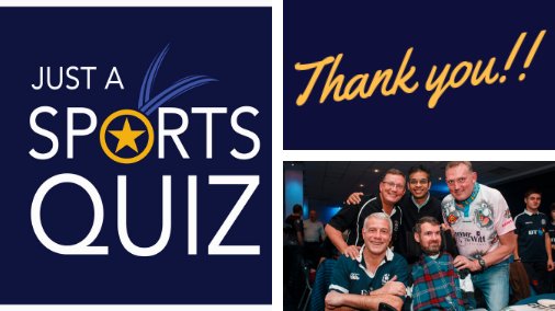 JustaSportsQuiz's tweet photo. As 2018 comes to a close we'd like to thank EVERYONE who has supported #JASQ and vital #MND research @EuansCentre this year.
With your generosity and support #JASQ18 raised almost £25K and we're SO grateful to the amazing bunch of people who have made this happen #thankyou https://t.co/eYAjms0Pxn