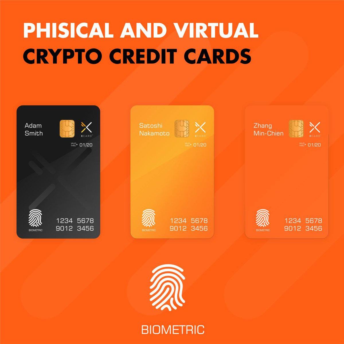 Our #biometric credit card made together with #VISA requires verification  with your fingerprints before using it. The card is available for new users  instantly in the form of a virtual card after