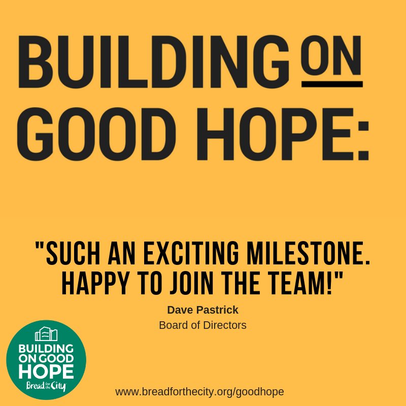 Volunteer &amp; BFC Board Member Dave Pastrick is excited about our SE expansion. Are you? Print this “What Hope Means” card at bit.ly/2CoK44R &amp; take a pic with your response! Tag us to let us see your smiles! #buildingongoodhope #selove #comingin2020
