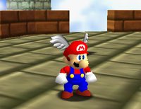 when mario gets the red cap, he becomes the mythological mercury. for a long time people knew that when they were seeing an image of a man with a winged hat that they were looking at an image of mercury or hermes. obvious.