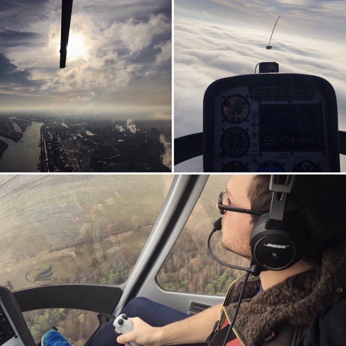 Marcel_Wagner's tweet photo. Bevor ich morgen wieder bei @ntvde einsteige, bin ich heute wieder einmal ins #Cockpit gestiegen. Und ja, Reinhard, über den Wolken ist die Freiheit grenzenlos. #Hubschrauber #Helicopter #Pilot #Pilotlife #Aussicht #view #Luftfahrt #Egelsbach #EDFE #Frankfurt #Hessen https://t.co/RVPFw5dm4W