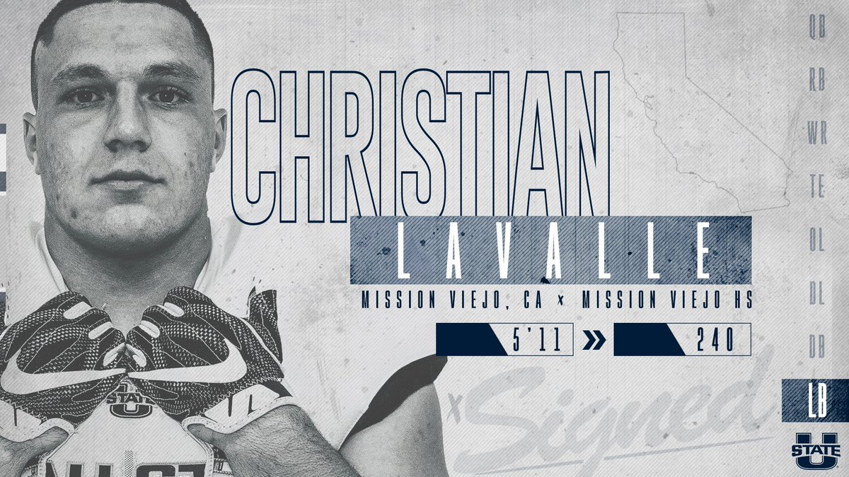 USU Football (@usufootball) on Twitter photo First one is in the books out of Cali!
Welcome to the family <a href="/clavalle26/">Christian LaValle</a>.
#AggiesAllTheWay #NDS19 First one is in the books out of Cali!
Welcome to the family <a href="/clavalle26/">Christian LaValle</a>.
#AggiesAllTheWay #NDS19