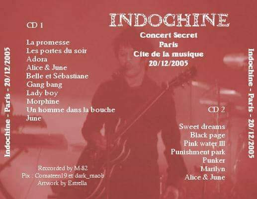 indoboy45's tweet photo. #IndoStory
@indochinetwitt
'Alice & June' Concerts Secrets
Paris Cité de la Musique 20.12.2005
Affiche Promo / Ticket / Bracelet / CD Live Bootleg
#Indochine #indochine #nicolasirkis #olidesat #borisjardel #concert #live #affiche #promo #ticket #bracelet #cdbootleg https://t.co/Ih3x3rufzc