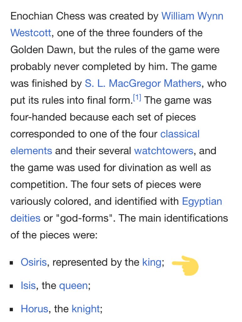 golden dawn enochian chess