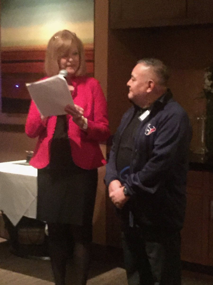 FrostwoodElem's tweet photo. We are so proud of our Mr. Jesse. He was honored last night at Bunker Hill Village for Outstanding Public Service, for his wonderful work at Frostwood. #kindnesscounts #frostwoodproud #welovemrjesse #37yearsofservice #outstandingpublicservice #heloveshisjobanditshows https://t.co/t5GLGxUe1T